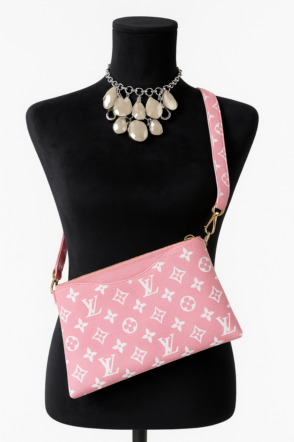 Inspired LV  Crossbody - Pink
