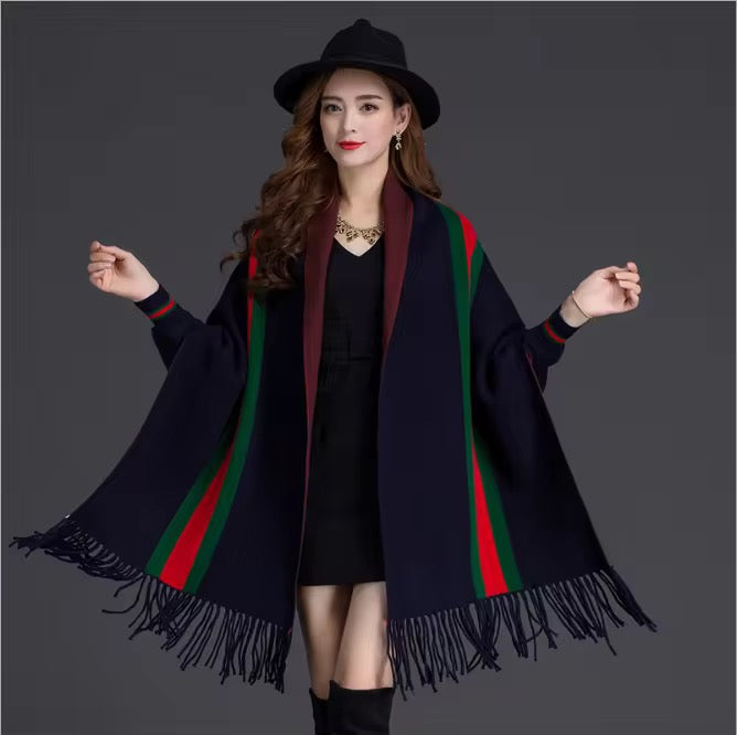 Fashion Wool-blend Poncho