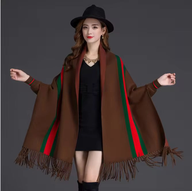 Fashion Wool-blend Poncho