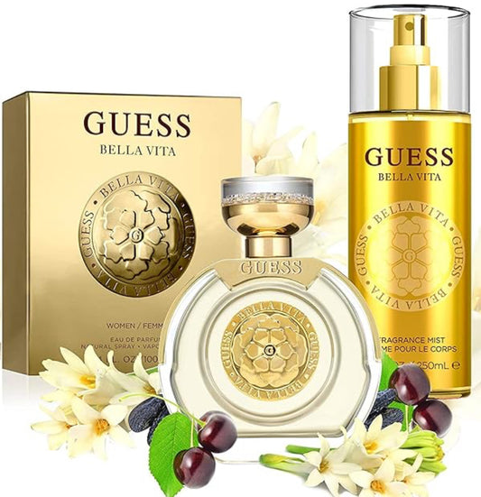 GUESS Bella Vita Fragrance Body Mist Spray for Women, Fruity, 8.4 Fl Oz